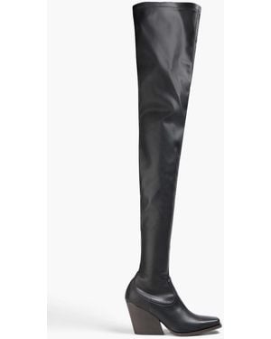 Stella McCartney Cowboy Thigh Boots - Black