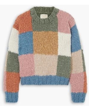 Suzie Kondi Sonia Jooshi Cashmere-jacquard Jumper - Multicolour