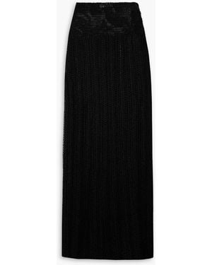 Savannah Morrow Khayal Crocheted Maxi Skirt - Black
