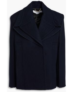 Victoria Beckham Wool-Felt Coat - Blue
