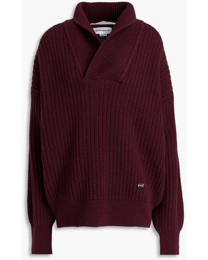 Victoria Beckham Ribbed Wool Jumper - Red