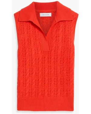 NAADAM Cable-Knit Cashmere Top - Red