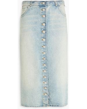 Courreges Denim Midi Skirt - Blue