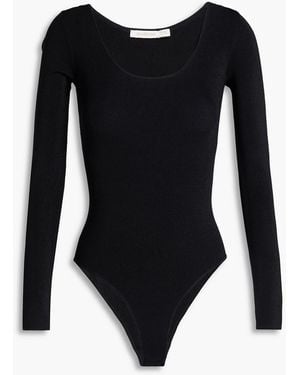 Zimmermann Metallic Stretch-Jersey Bodysuit - Black