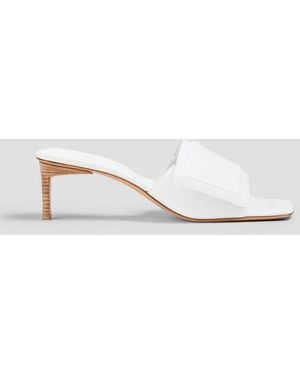 Jacquemus Piscine Padded Leather Mules - White