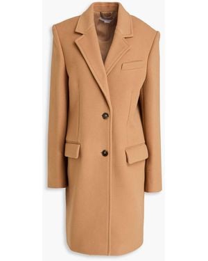 Stella McCartney Wool-felt Coat - Brown
