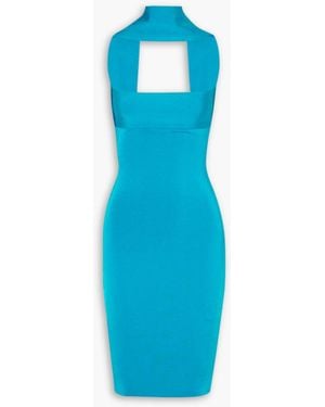 Alexandre Vauthier Cutout Stretch-Jersey Dress - Blue