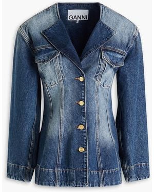 Ganni Denim Blazer - Blue