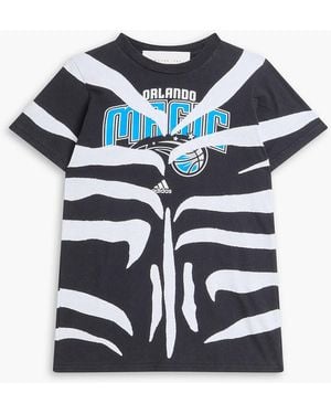 Conner Ives Printed Cotton-Jersey T-Shirt - Blue