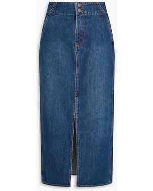 Veronica Beard Patricia Denim Maxi Skirt - Blue