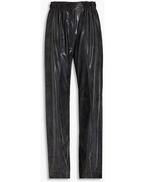 Rabanne Latex Wide-leg Trousers - Black