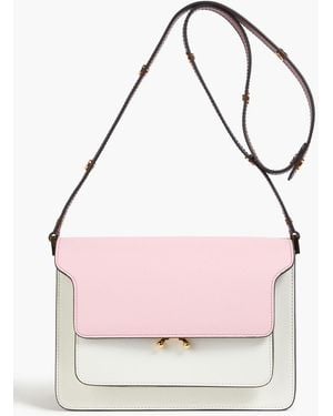 Marni Trunk Leather Cross-Body Bag - Pink