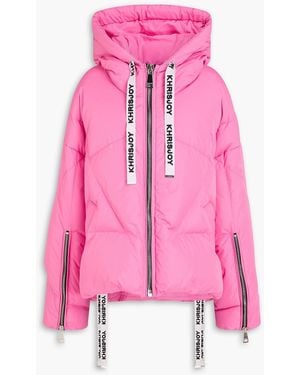 Khrisjoy Khris Iconic Shell Hooded Down Jacket - Pink