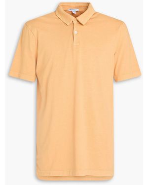 James Perse Supima Cotton-Jersey Polo Shirt - Orange