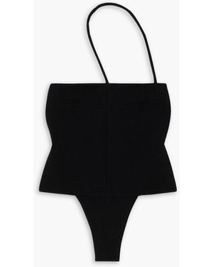 GAUGE81 Orme Stretch-jersey Halterneck Bodysuit - Black