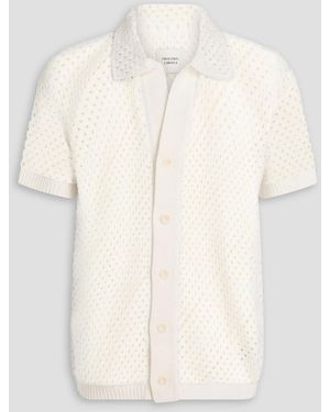 Frescobol Carioca Pinto Crocheted Cotton Cardigan - Natural