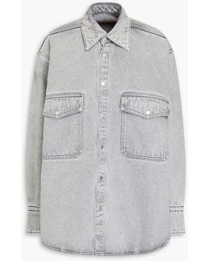 Petar Petrov Get Up Denim Shirt Jacket - Grey