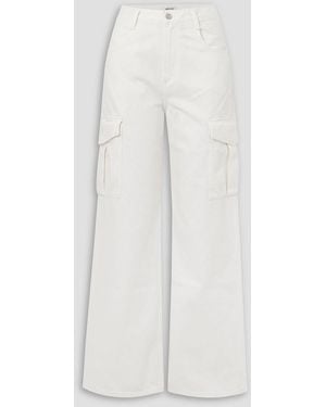 Agolde Minka High-Rise Wide-Leg Jeans - White