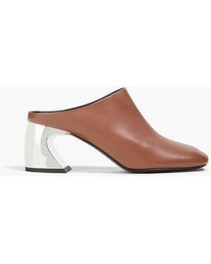 3.1 Phillip Lim Id Leather Mules - Brown