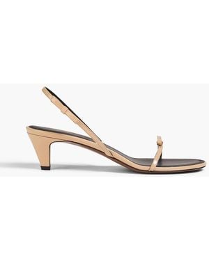 Neous Diwo Patent-Leather Slingback Sandals - Pink