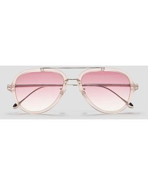 Isabel Marant Kamille Aviator-style Acetate Sunglasses - Pink