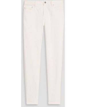 TOTEME Low-Rise Tapered Jeans - White