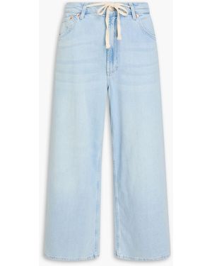 Rails Angeleno Cropped High-Rise Wide-Leg Jeans - Blue