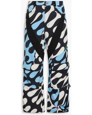 PUCCI Printed Cotton-Twill Cargo Trousers - Blue