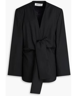 Rohe Wool And Mohair-Blend Blazer - Black