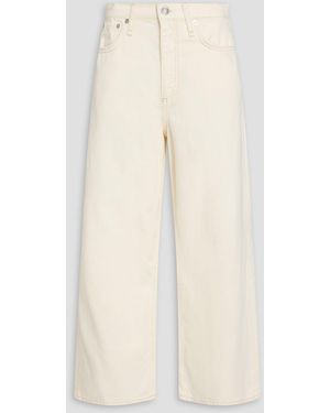 Rag & Bone Andi High-Rise Wide-Leg Jeans - Natural