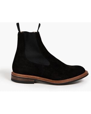 Tricker's Stephen chelsea-boots aus nubukleder - Schwarz