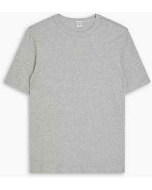 TOTEME Cotton-blend jersey t-shirt - Grau
