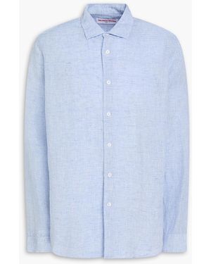 Orlebar Brown Giles Linen Shirt - Blue