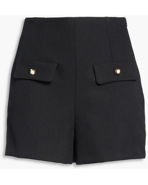 Sandro Stretch-crepe Shorts - Black