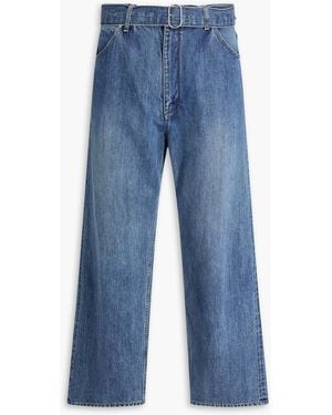 Jil Sander Belted Denim Jeans - Blue