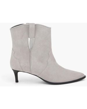 IRO Ankle boots aus veloursleder mit verzierung - Weiß