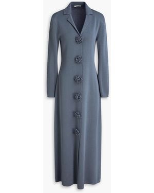 By Malene Birger Rosie Stretch-knit Maxi Dress - Blue