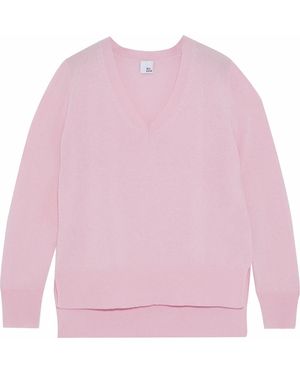 Iris & Ink Asymmetric Cashmere Sweater - Pink