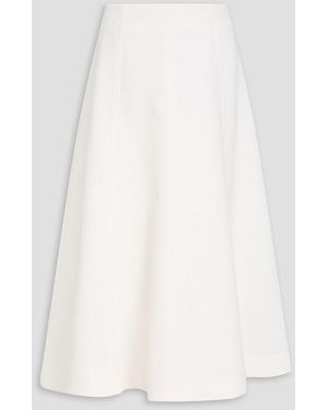 Veronica Beard Fellini Floral-jacquard Midi Skirt - White