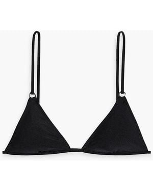Solid & Striped The Ilona Triangle Bikini Top - Black