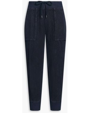James Perse Linen Tapered Trousers - Blue