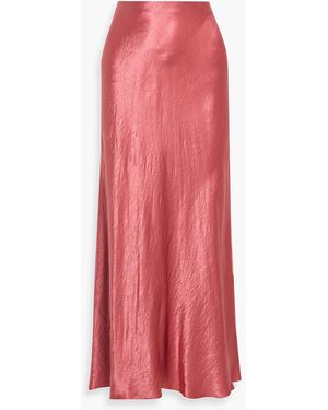 Vince Crinkled-Satin Maxi Skirt - Pink