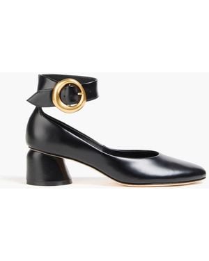 STUDIO AMELIA Allegra 50 Leather Court Shoes - Black