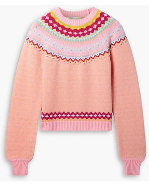 Love shack fancy fair isle cardigan deals