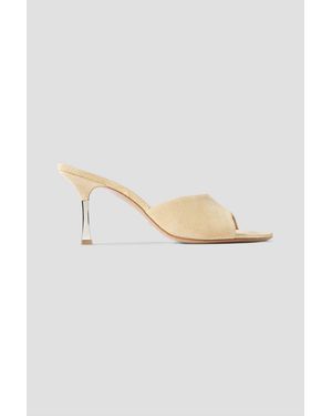 Paris Texas Lorena Suede Mules - White