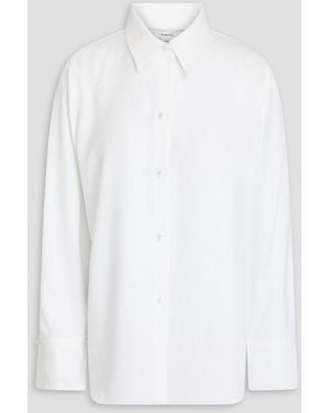 Vince Satin-Crepe Shirt - White