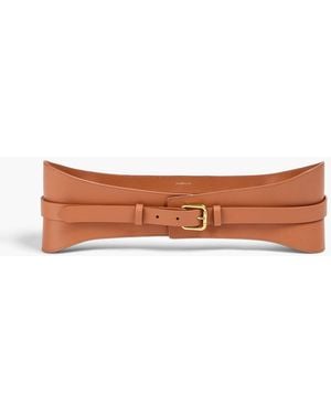 Zimmermann Taillengürtel aus leder - Weiß
