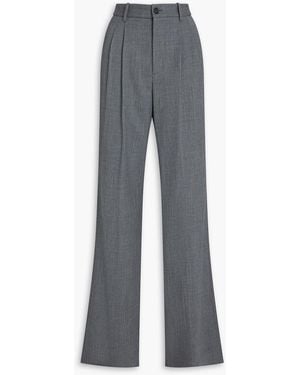 Nili Lotan Hose "flavie" aus twill mit weitem bein - Grau