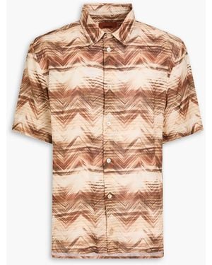Missoni Printed Linen Shirt - Brown