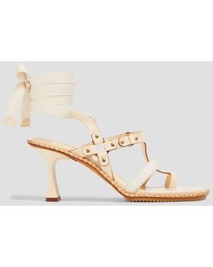 Zimmermann Grosgrain And Leather Sandals - White